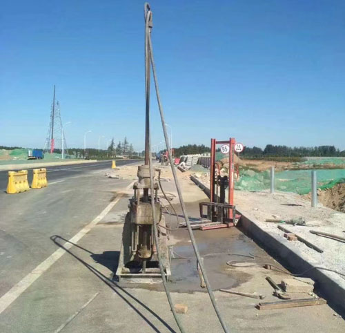 金平公路高聚物注浆加固